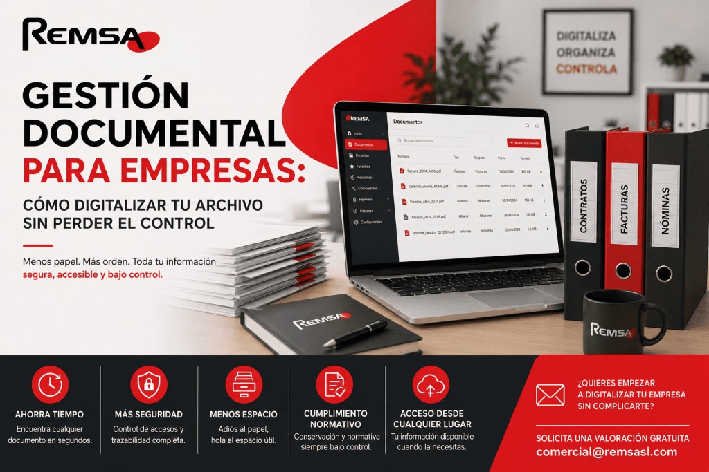 Gestión documental para empresas: cómo digitalizar tu archivo sin perder el control