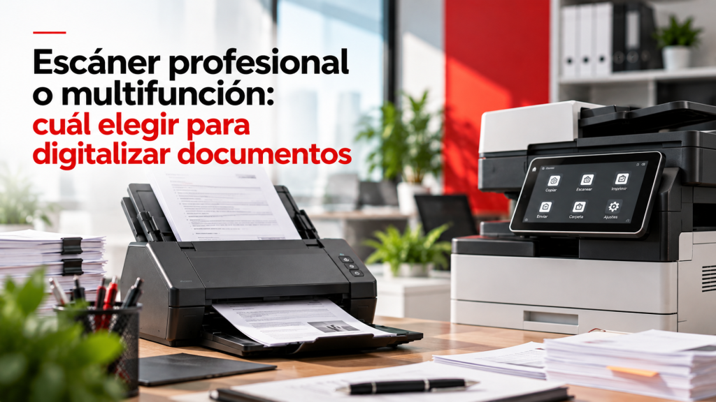 Escáner profesional o multifunción para digitalizar